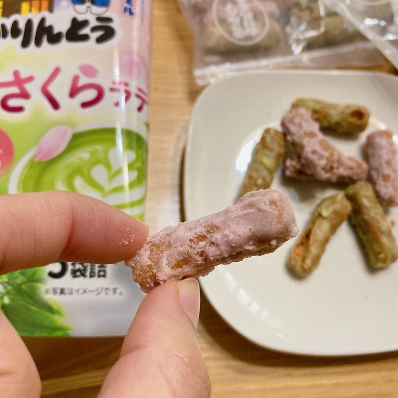 雪の宿ミルクかんとう抹茶ラテとさくらラテ　さくらラテ